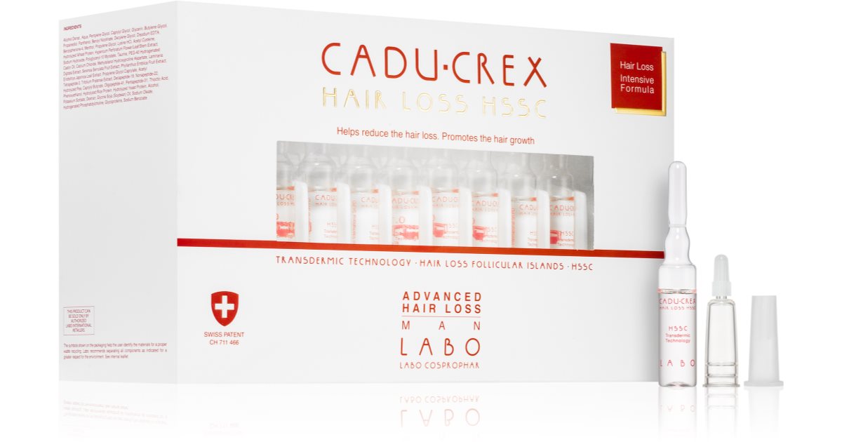 Cadu-Crex Hair Loss HSSC Advanced hair treatment for men against advanced hair loss for men 20x3.5 ml