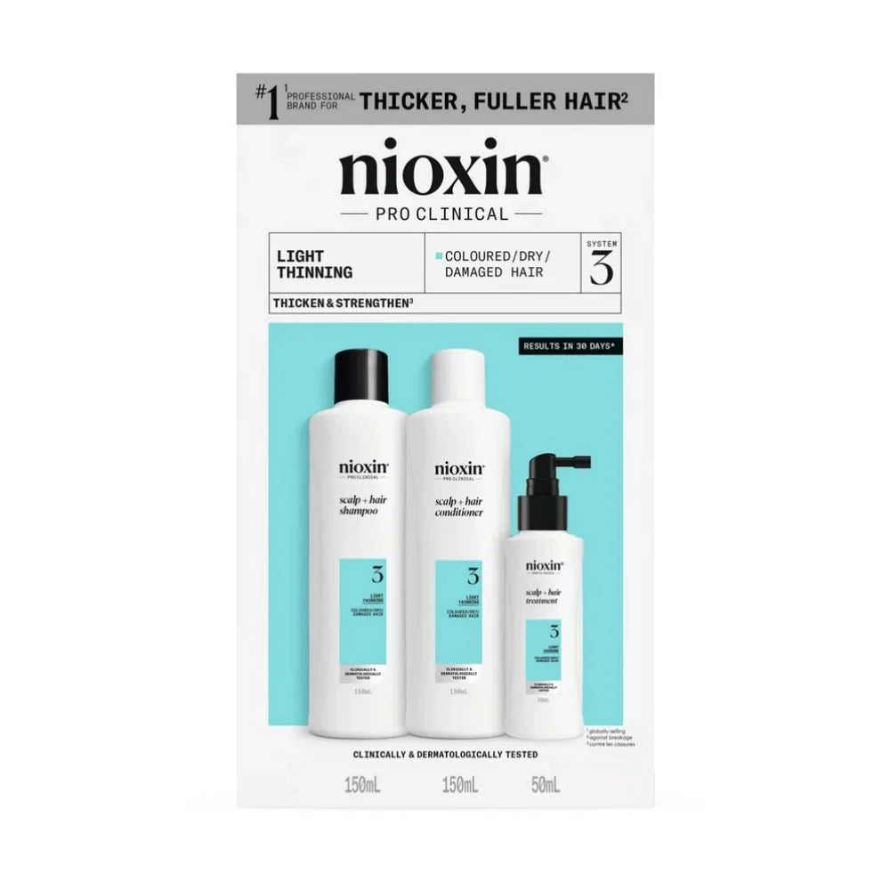 Nioxin System 3 – Kit - Treatment for Natural Hair with Mild Thinning 3 U