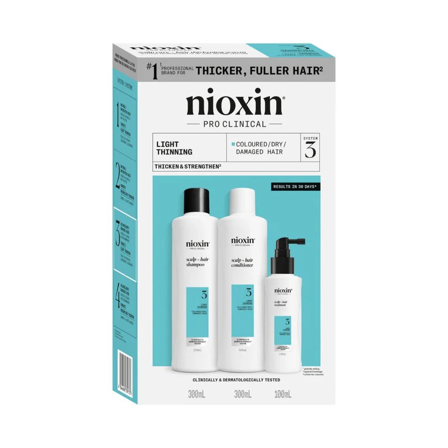 Nioxin System 3 – Kit - Treatment for Natural Hair with Mild Thinning 3 U