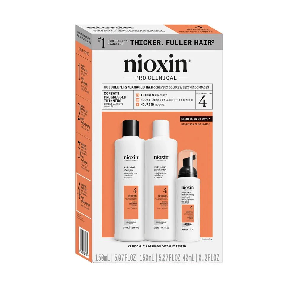 Nioxin System 4 - Kit - Treatment for Colored Hair with Advanced Weakening 3 U