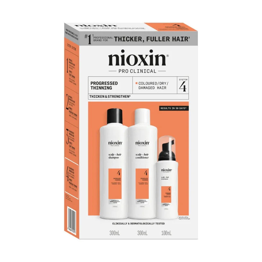 Nioxin System 4 - Kit - Treatment for Colored Hair with Advanced Weakening 3 U