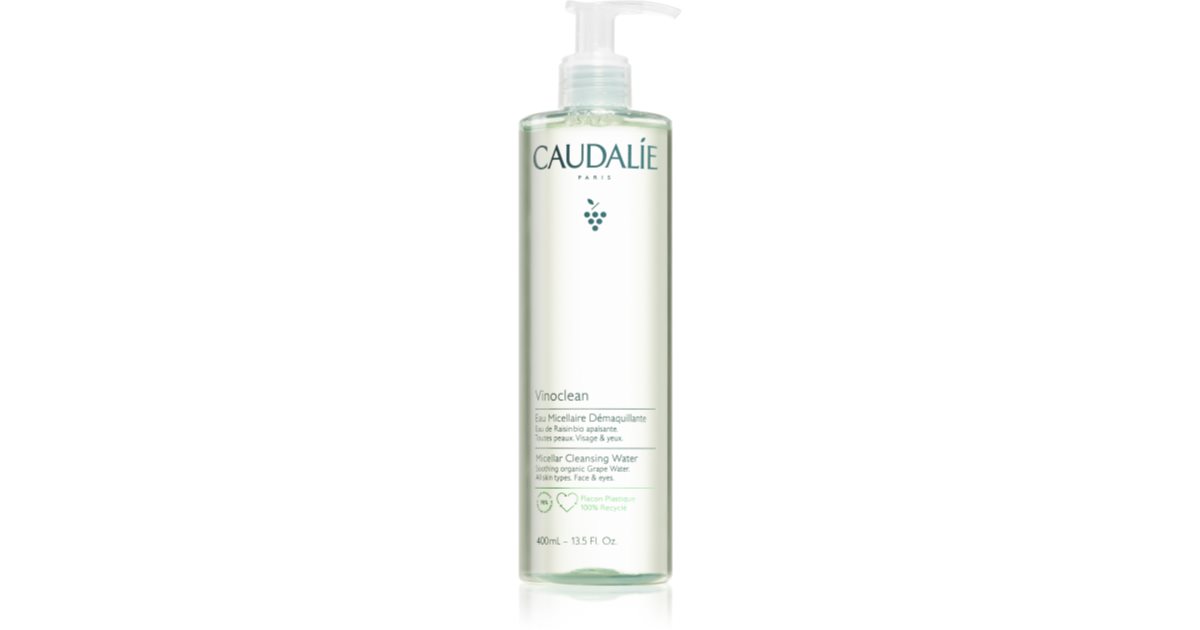 Caudalie Vinoclean micellar cleansing lotion for face and eyes 400 ml