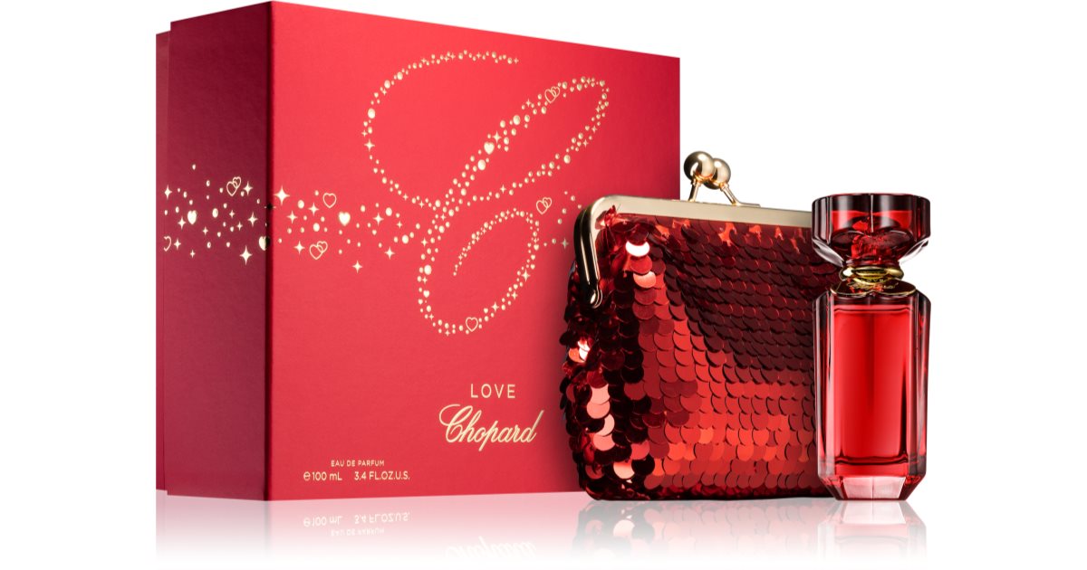 Chopard Love Chopard eau de parfum for women 100ML + Red Glitter Bag