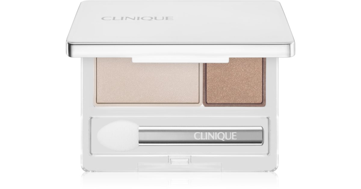 Clinique All About Shadow™ Eyeshadow Duo Ivory Bisque/Bronze Satin - Shimmer 1.7 g