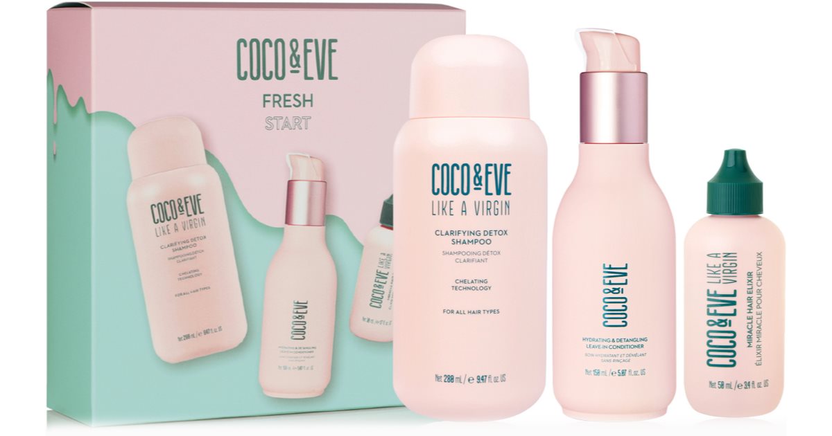 Coco &amp; Eve Like A Virgin Fresh Start set (for all hair types) 1 pc