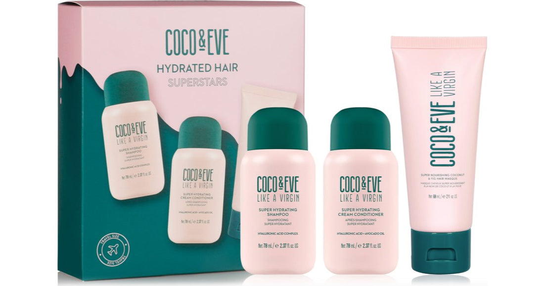 Coco &amp; Eve Like A Virgin Hydrated Superstars Travel Kit (For Shiny &amp; Soft Hair) 1pc