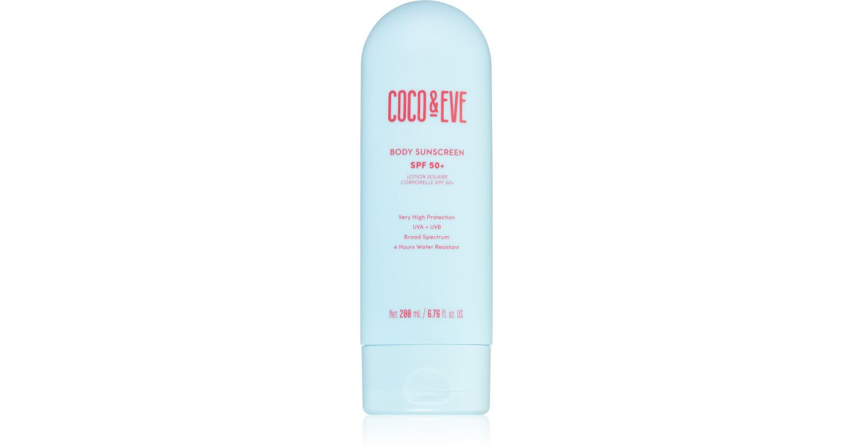 Coco &amp; Eve SPF 50+ Body Sun Cream 200 ml