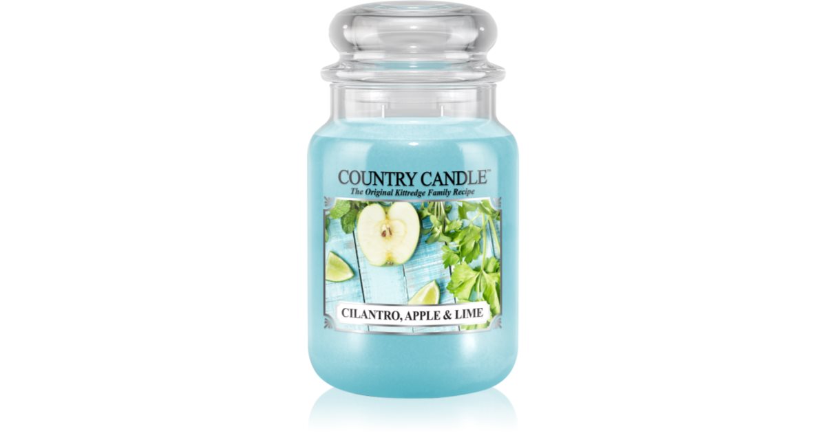 Country Candle Cilantro, Apple &amp; Lime Scented Candle 652g