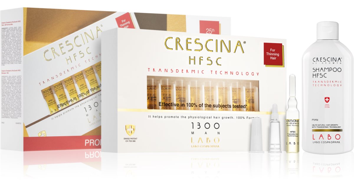 Crescina Transdermic 1300 Re-Growth Gift Pack (Hair Growth Stimulation) for Men