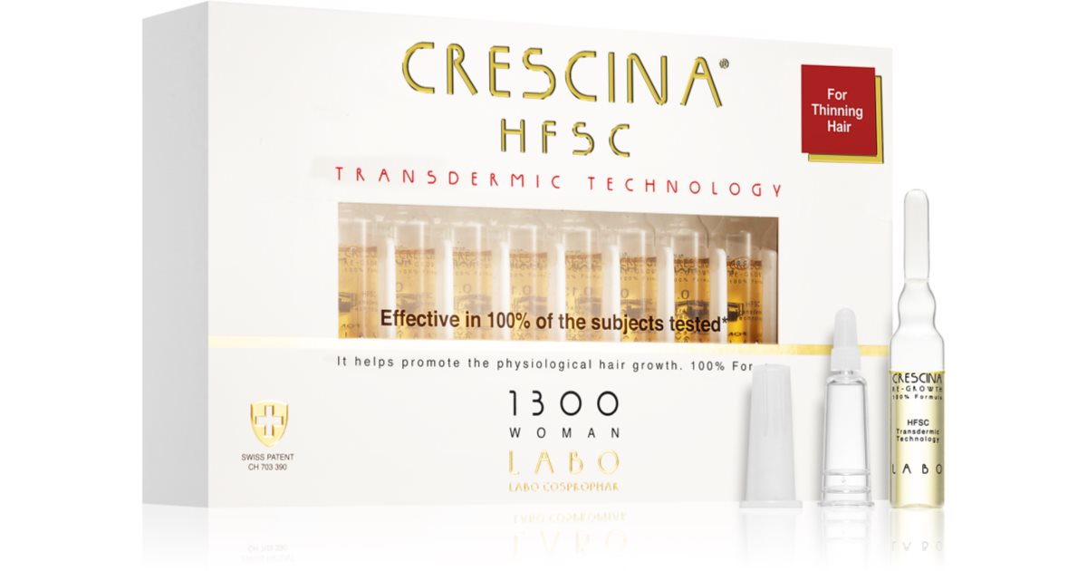 Crescina Transdermic 1300 Re-Growth Hair Growth Treatment for Women 20x3.5 ml