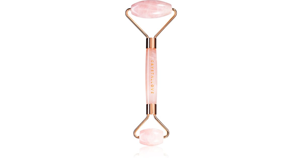 Crystallove Rose Quartz Roller Facial Massage Roller 1pc