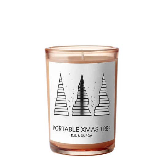 DS &amp; Durga Portable XMAS Tree Gray Candle 200g