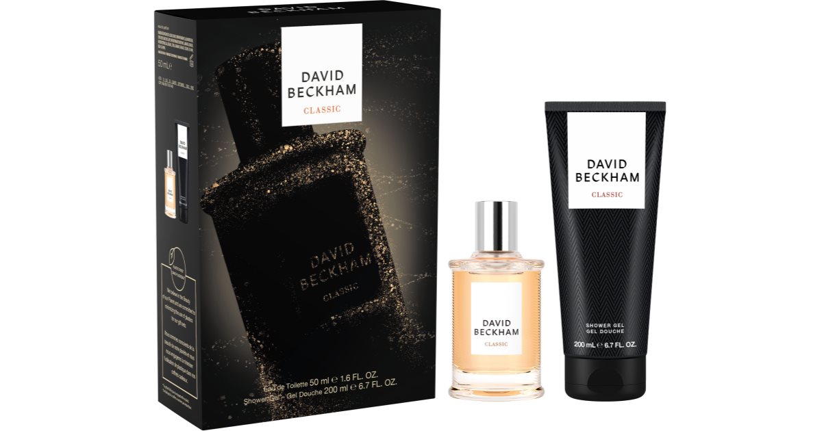 David Beckham Classic gift box for men David Beckham Classic Eau de Toilette 50 ml + shower gel 200 ml