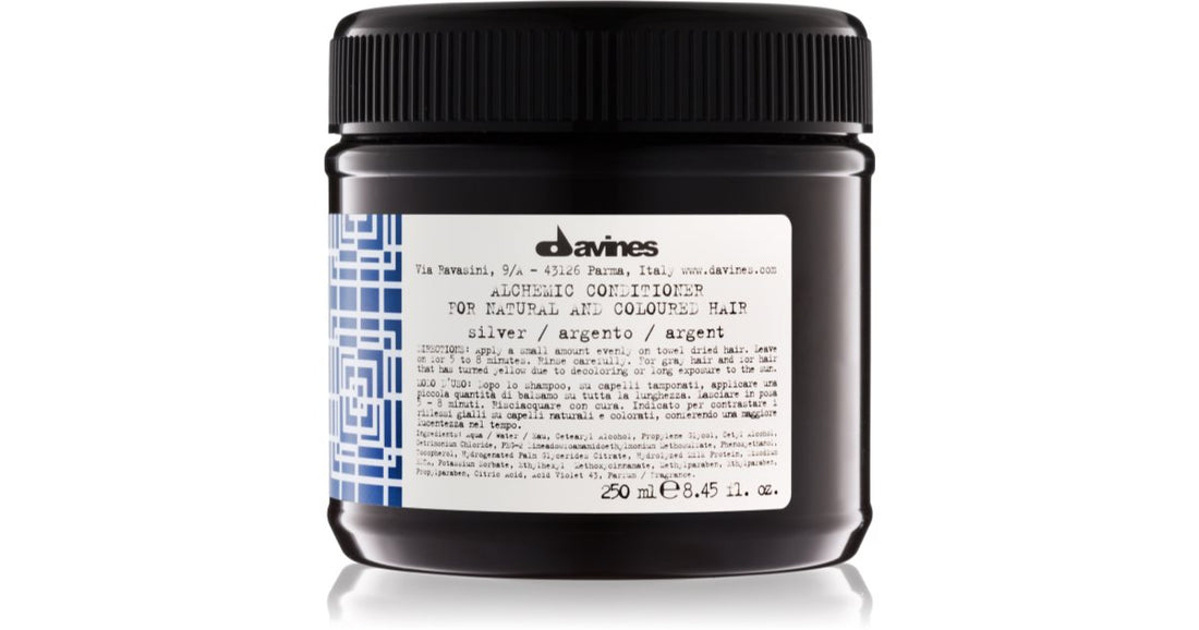 Davines Alchemic Silver Hydrating Conditioner to Enhance Hair Color 250ml