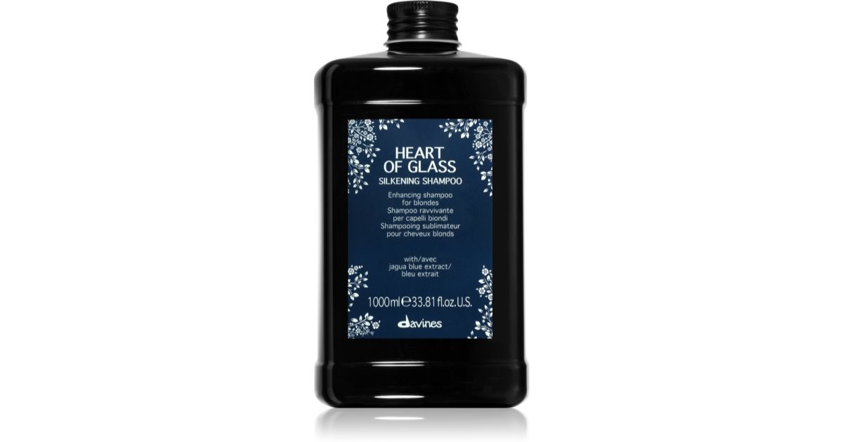 Davines Heart of Glass Silkening Gentle Cleansing Shampoo for Blonde Hair 1000ml