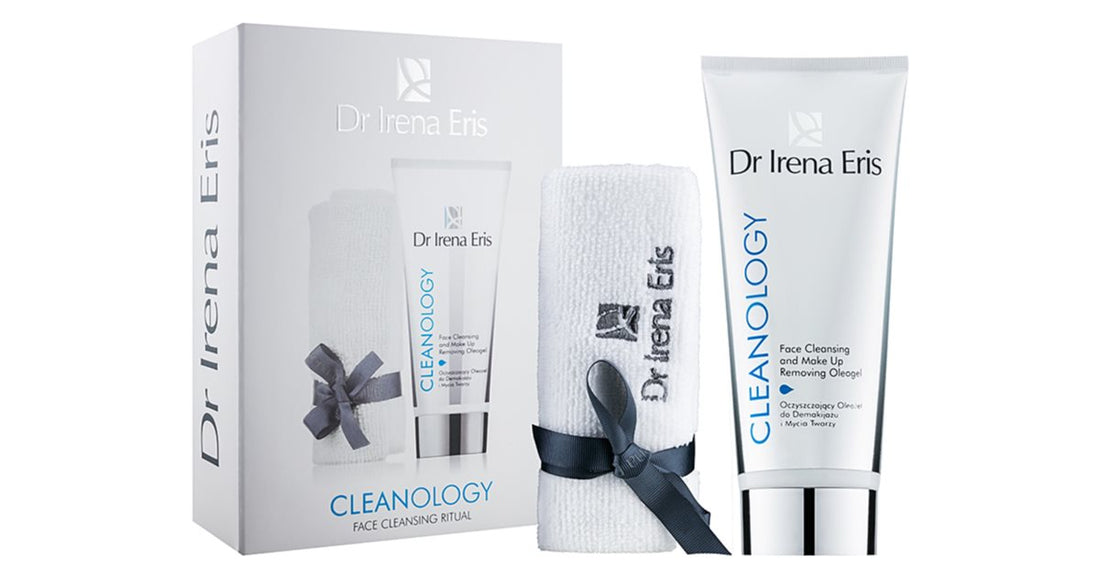 Dr Irena Eris Cleanology gift set for perfect skin cleansing facial cleansing cream-gel 175 ml + towel 1 pc