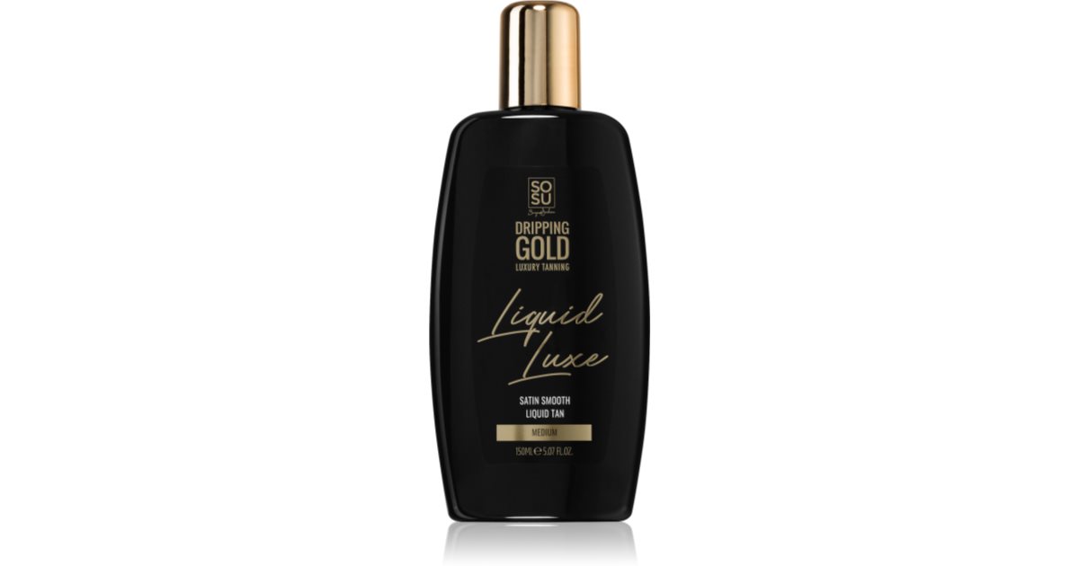 Dripping Gold Luxury Tanning Liquid Luxe Self Tanning Body Lotion Medium 150ml