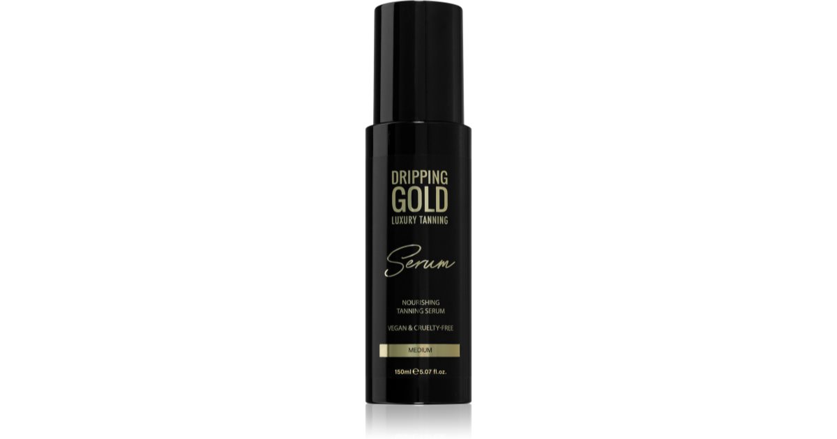 Dripping Gold Luxury Tanning self-tanning serum for body and face color Dark 150 ml