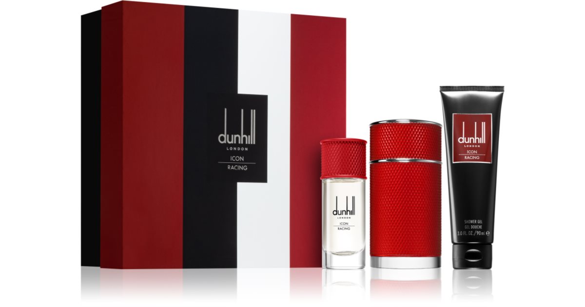 Dunhill Icon Racing Red Gift Set for Men Dunhill Icon Racing RED EDP M 100 ml Eau de Parfum 100 ml + travel spray 30 ml + shower gel for men 90 ml