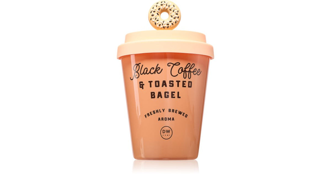 DW Home Cup Of Joe Black Coffee &amp; Toated Bagel scented candle 907 g