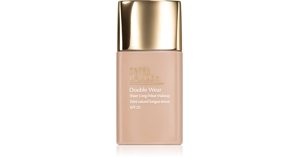 Estée Lauder Double Wear Long Lasting Transparent Makeup SPF 20 Lightweight Mattifying Foundation SPF 20 Color 5W1 Bronze 30ml