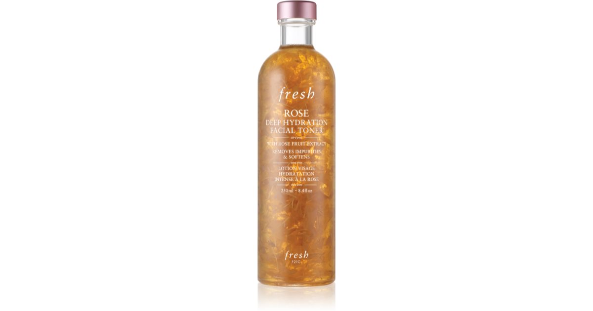 fresh Rose Deep Hydration Face Toner Rose Hydrating Tonic Lotion 100ml