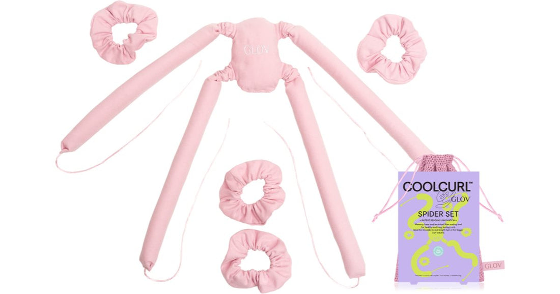 GLOV CoolCurl Spider Set Hair Accessories for Curling Color Pink