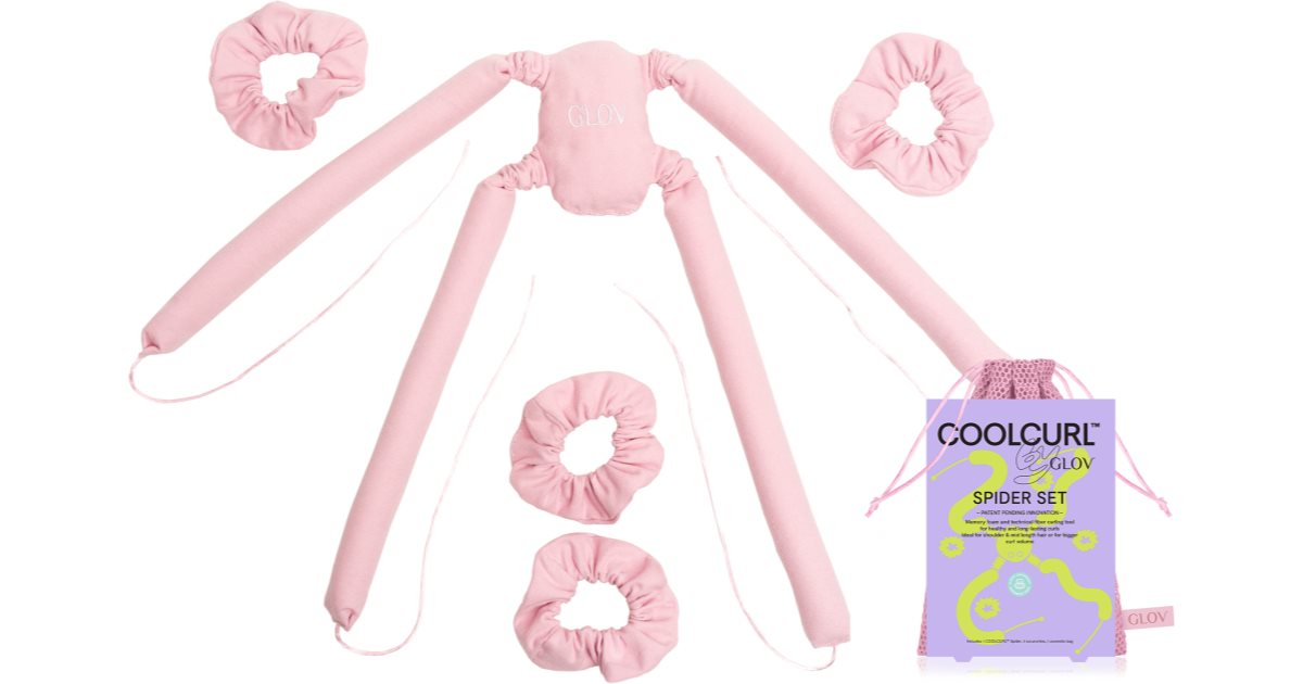 GLOV CoolCurl Spider Set Hair Accessories for Curling Color Pink