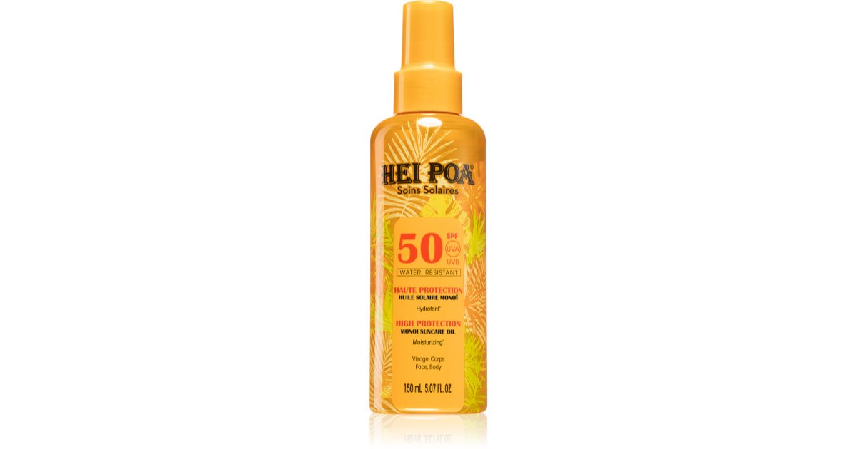 Hei Poa Monoi Suncare Dry Tanning Oil SPF 50 150ml