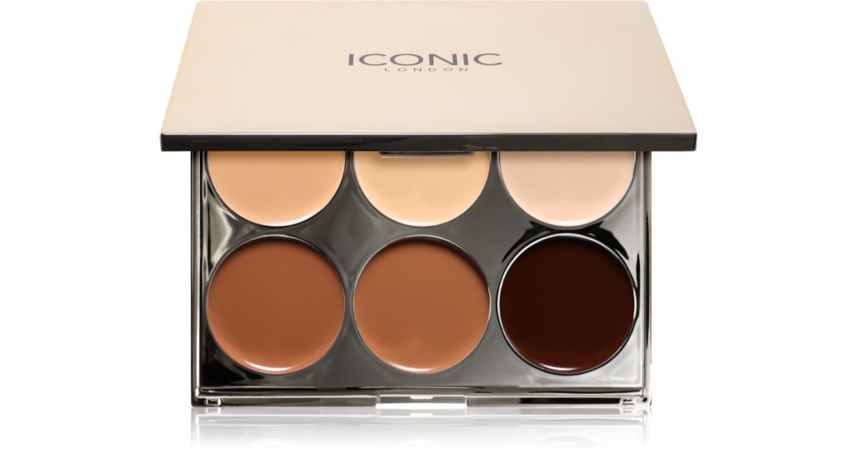 ICONIC London Multi-Use Sculpting Palette Multifunctional Face Palette 6x2 g