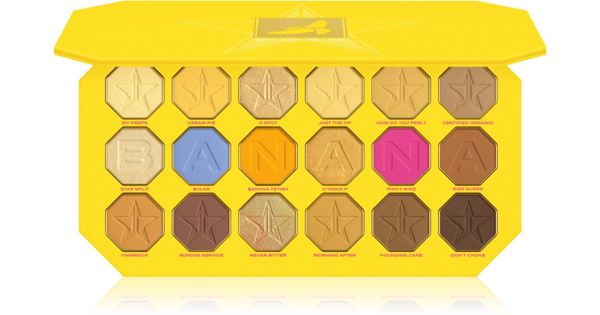 Jeffree Star Cosmetics Banana Fetish Artistry Eyeshadow Palette 18x1.5g