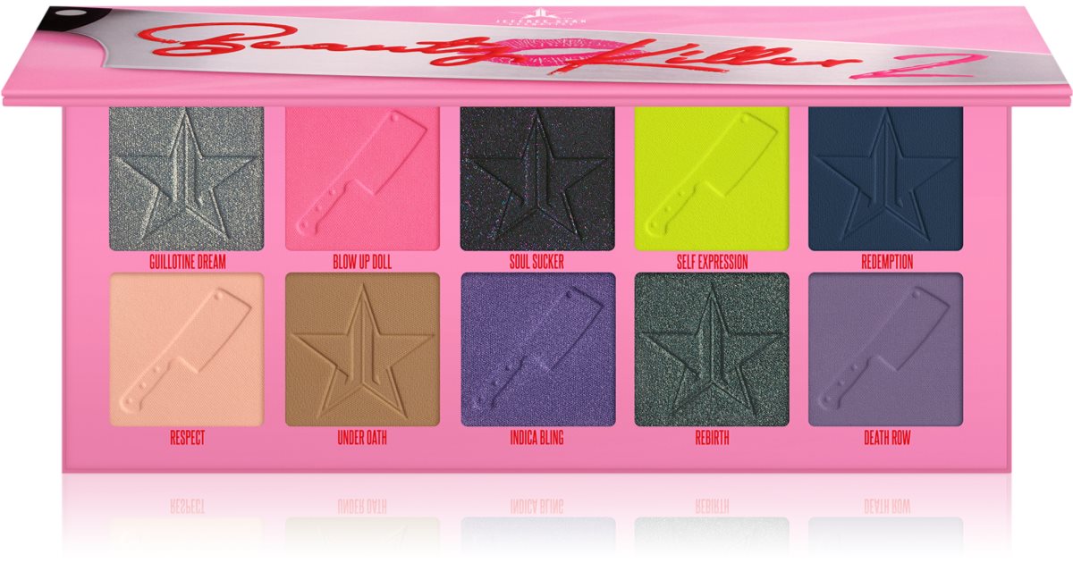 Jeffree Star Cosmetics Beauty Killer 2 eyeshadow palette 10x2.52 g