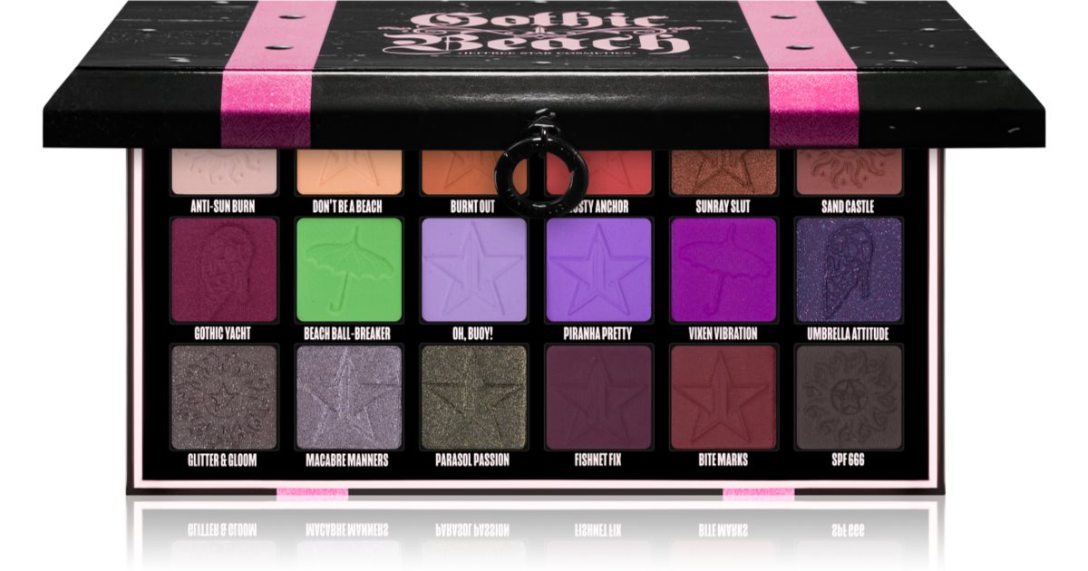 Jeffree Star Cosmetics Gothic Beach Professional Eyeshadow Palette 18x1.5g