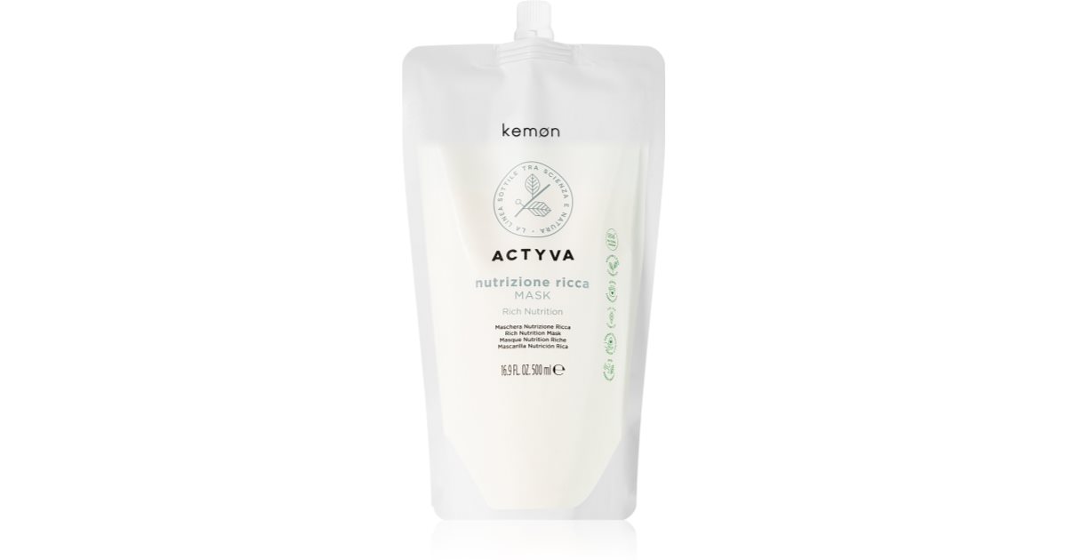 Kemon Actyva Rich Nutrition maschera intense for very dry hair 500 ml