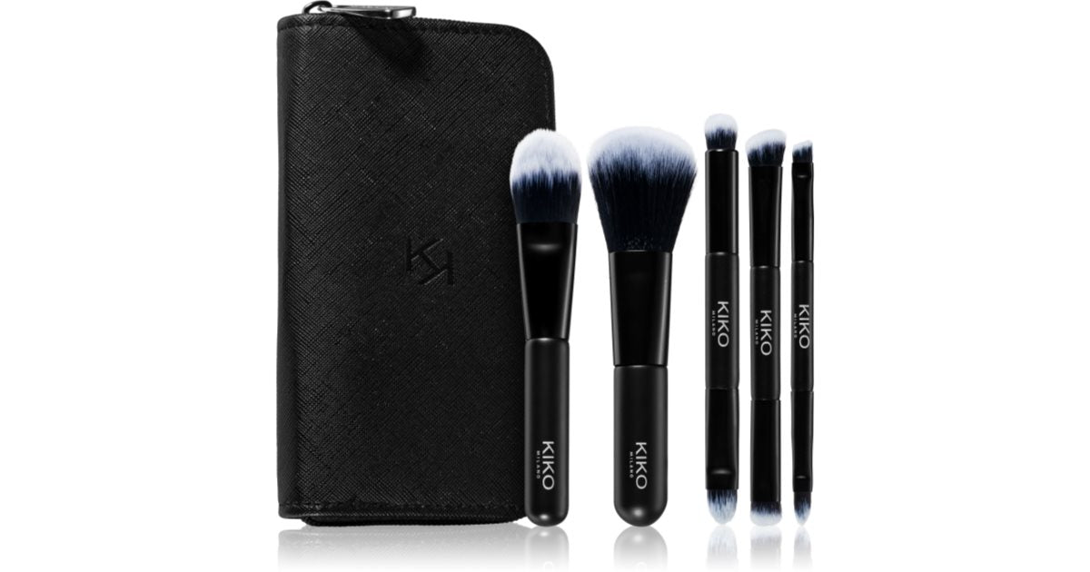 KIKO Milano Travel Brush Set with Case