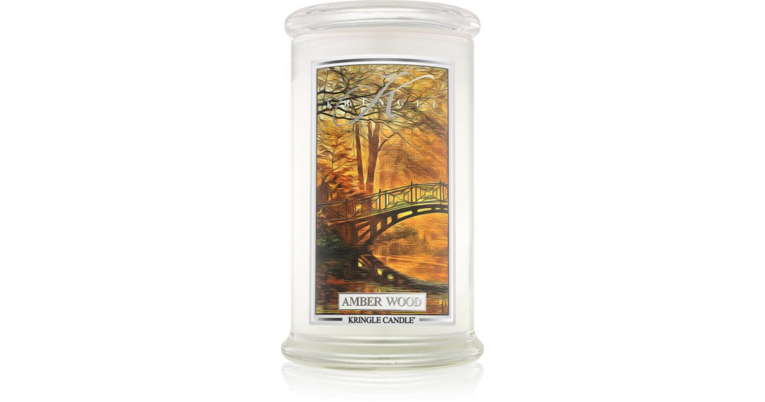 Kringle Amber Wood scented candle 624 g