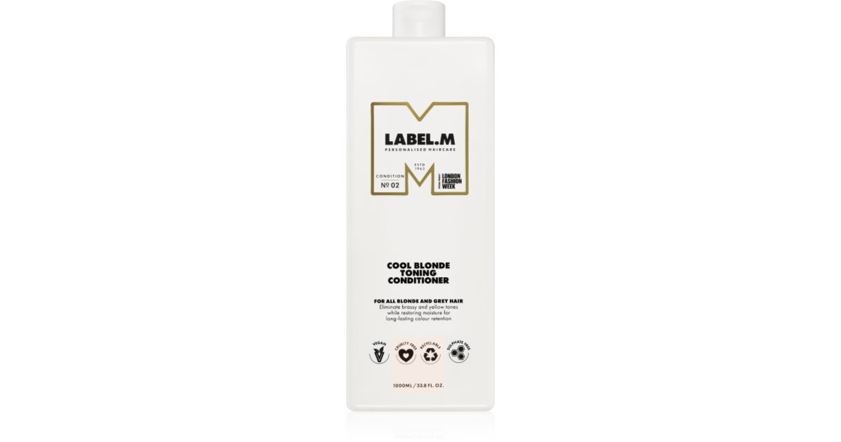 label.m Cool Blonde Hydrating Conditioner Neutralizing for Yellow Tones 1000 ml