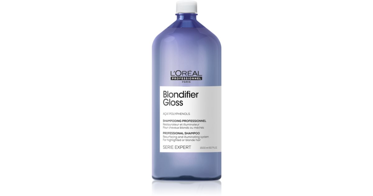 L’Oréal Professionnel Serie Expert Blondifier Repairing and Restorative Shampoo for Hair with Cold Blonde Highlights 1500 ml