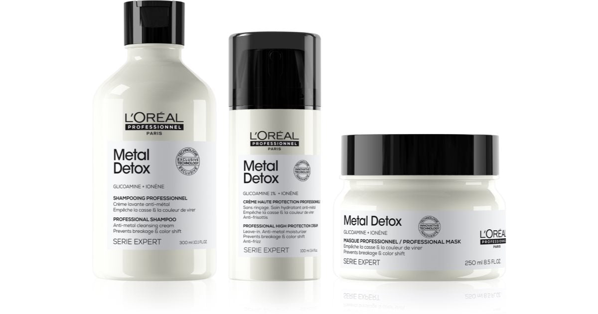 L’Oréal Professionnel Serie Expert Metal Detox Value Pack (For Coloured &amp; Damaged Hair)