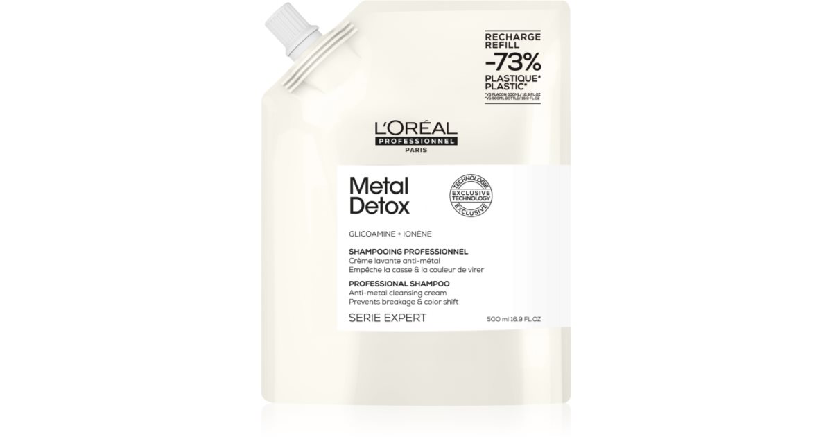 L’Oréal Professionnel Serie Expert Metal Detox Deep Cleansing Shampoo for Coloured and Damaged Hair 500ml