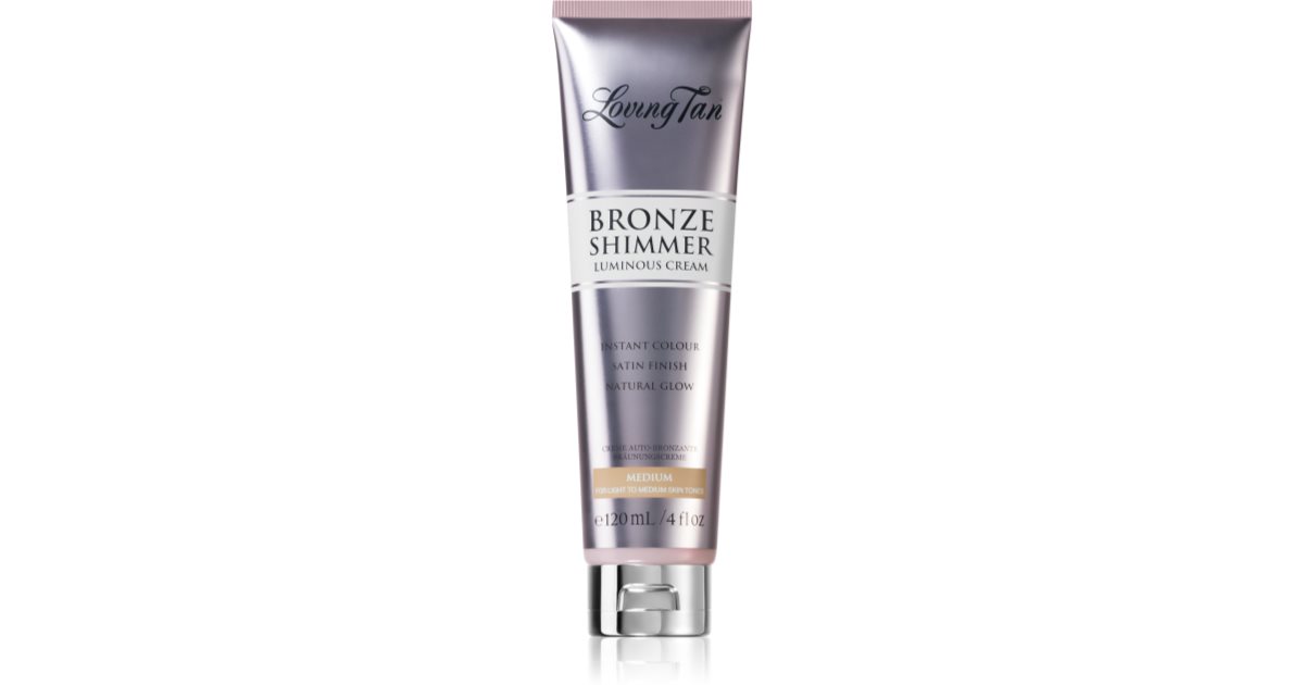 Loving Tan Bronze Shimmer Self-Tanning Cream Color Medium 120ml