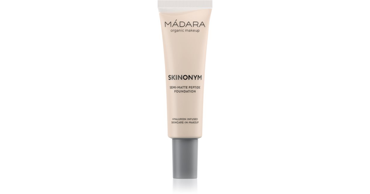 Mádara Skinonym Semi-Matte Peptide Long-lasting Foundation with Peptides Color Ivory Pink 30 30 ml