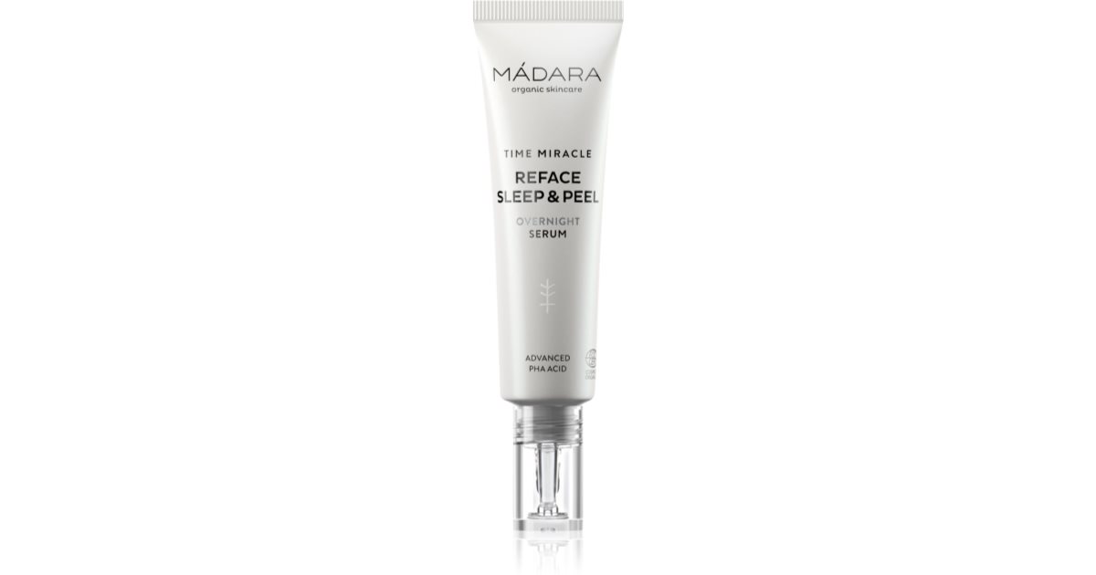 Mádara Time Miracle Reface Sleep &amp; Peel 30 ml serum-delicate-night-effect-scrub-rejuvenating-effect