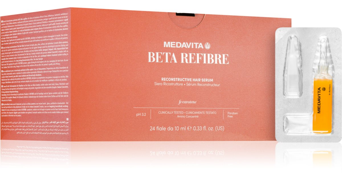 Medavita Beta Refibre restructuring serum for hair 24x10 ml