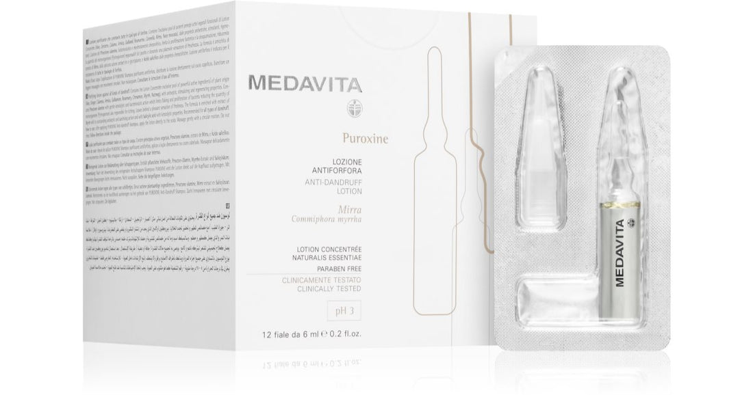 Medavita Puroxine Scalp Serum Lotion Against Dandruff 12x6 ml