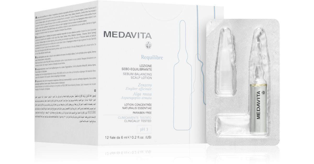 Medavita Requilibre Balancing Hair Serum for Oily Scalp 12x6 ml