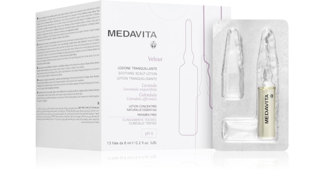 Medavita Velour Intensive Soothing Hair Treatment Lotion 12x6 ml