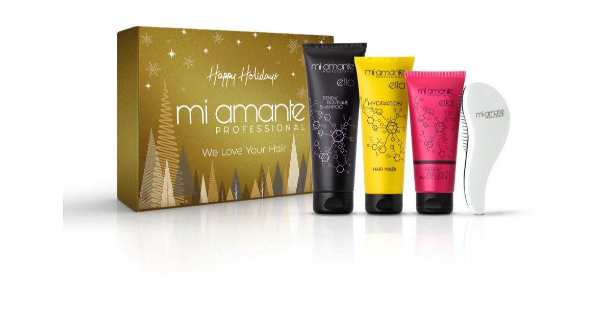 Mi Amante Professional Happy Holidays Christmas Hair Gift Set 4pcs