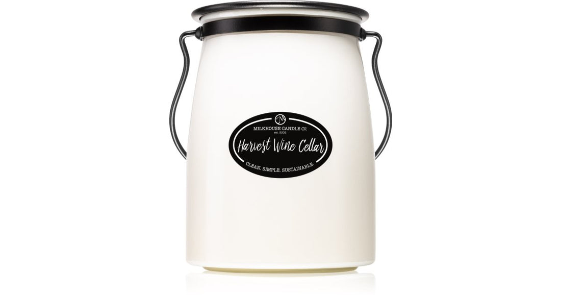 Milkhouse Candle Co. Creamery Harvest Wine Cellar Scented Candle Butter Jar 624g