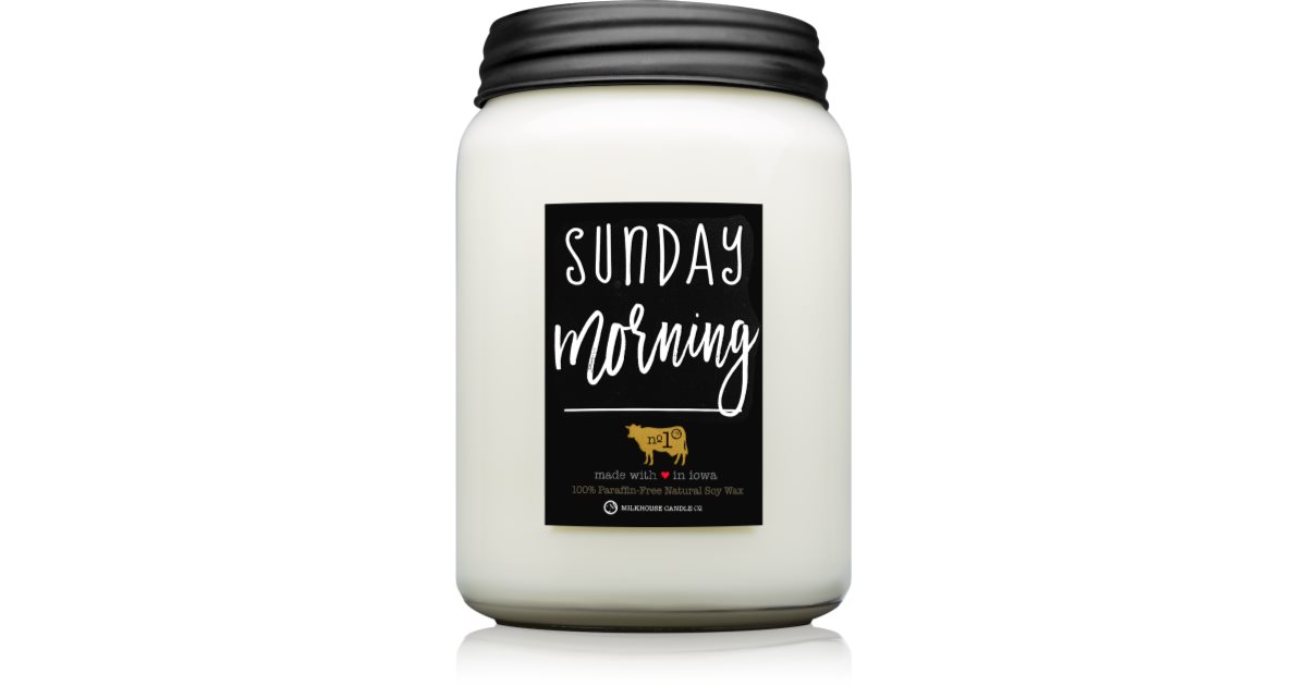 Milkhouse Candle Co. Farmhouse Sunday Morning scented candle Farmhouse Jar 737 g